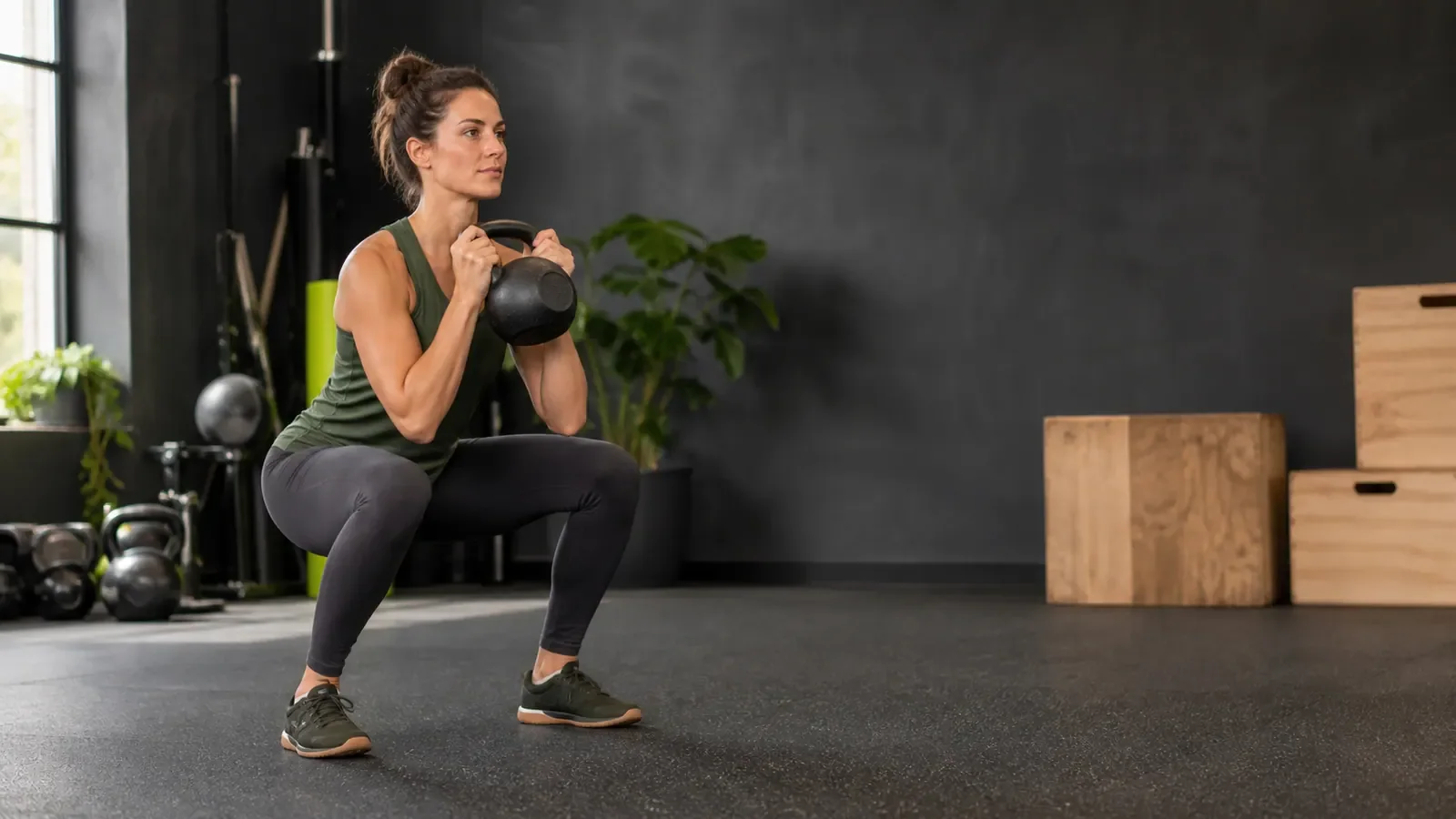 Ambiente de treino para estudar Abdominal com roda