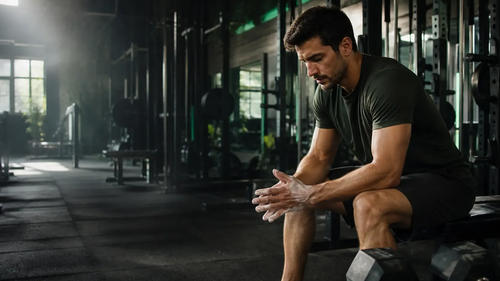 Ambiente de treino relacionado ao artigo Creatina todo dia: o que realmente muda no treino